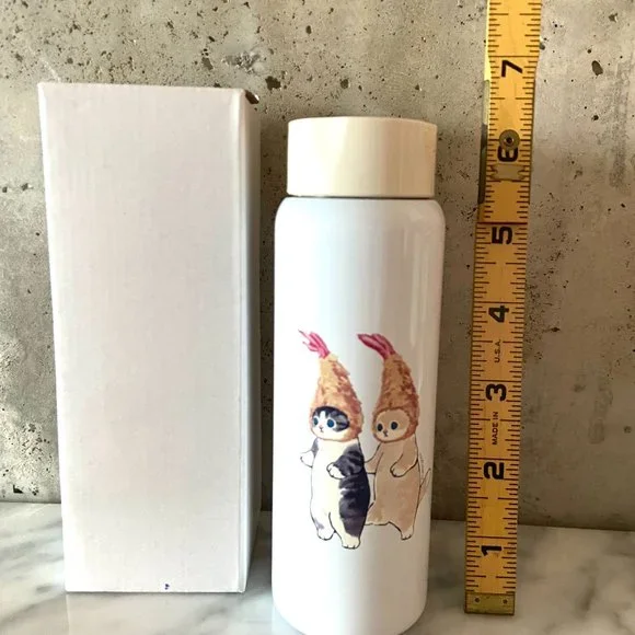 NWT Mofusand (Double Shrimp Tempura Nyan) Thermos - Picture 3 of 4